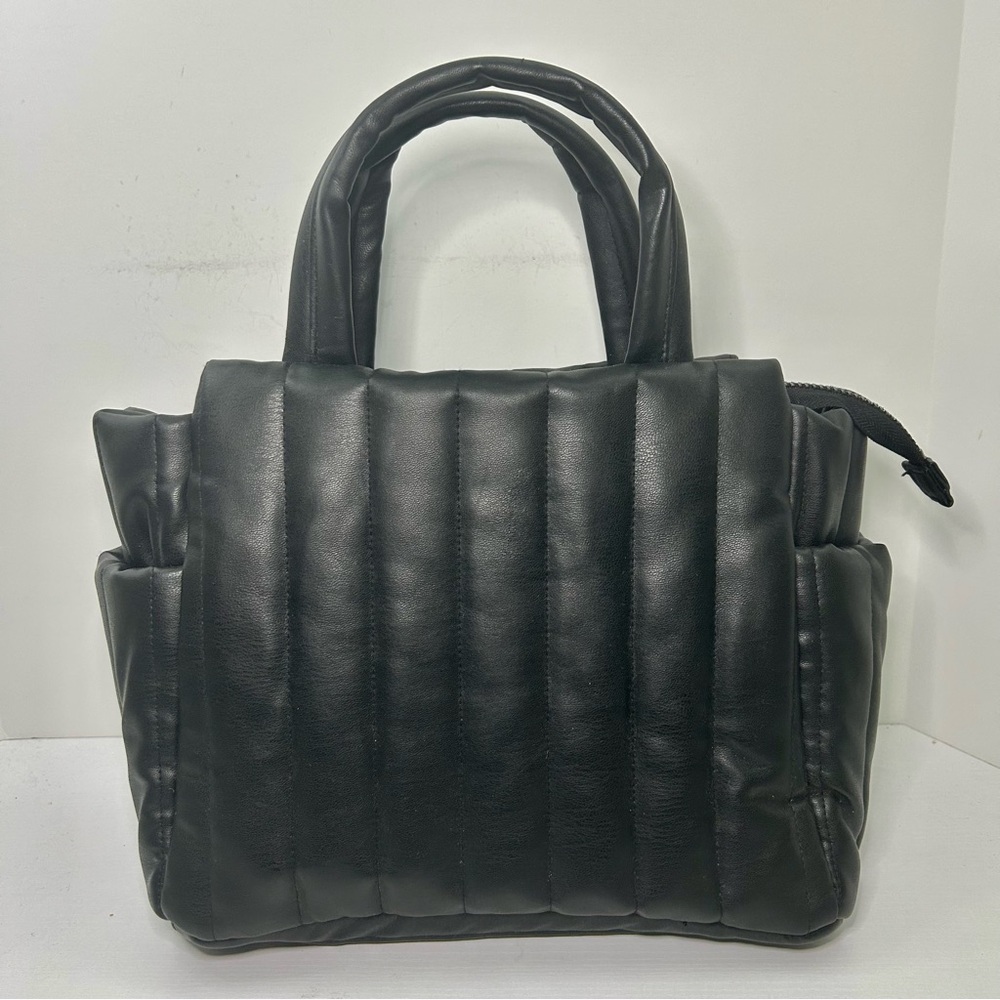 THINK ROYLN Black Quilted Purse Bag